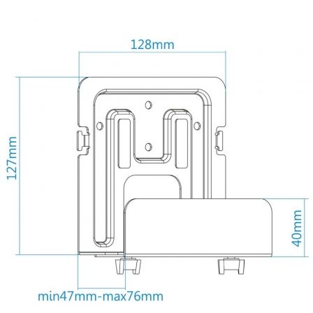 Tooq TQMPM4776 Soporte Universal de Pared para Router, MiniPC y Multimedia, Negro Tooq TQMPM4776 Soporte Universal de Pared para Router, MiniPC y Multimedia, Negro